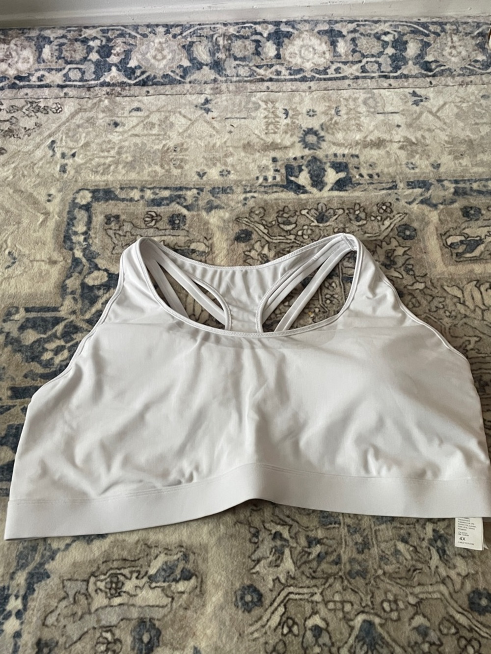 Fabletics Classic White Sports Bra